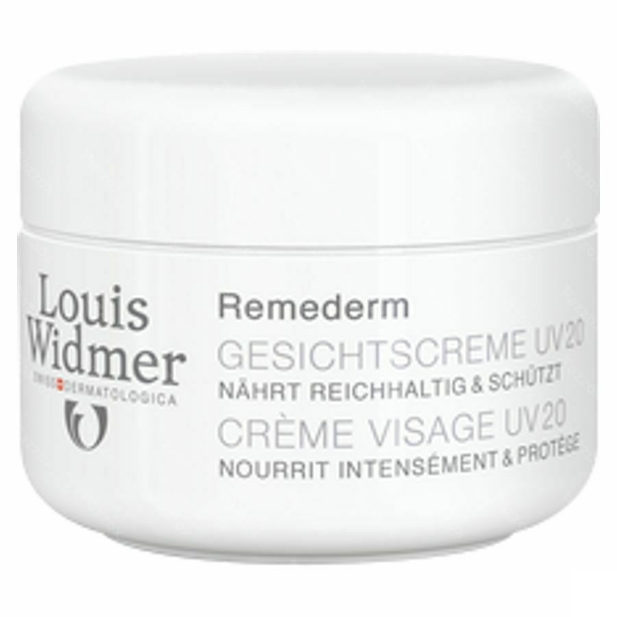Louis Widmer Remederm Crème Visage UV20 Sans Parfum 50ml