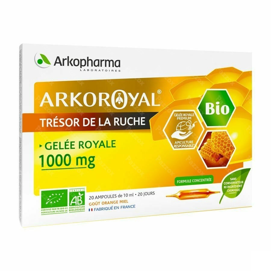 Arkoroyal Gelee Royale 1000mg Amp 20x10ml