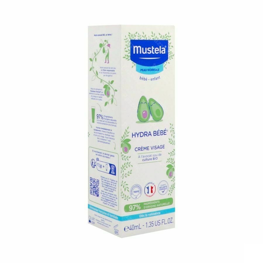 Mustela Bébé Hydra Creme Visage Nf Tube 40ml
