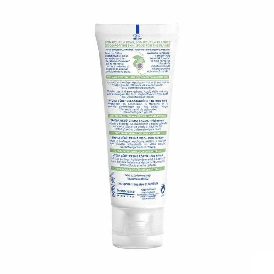 Mustela Bébé Hydra Creme Visage Nf Tube 40ml