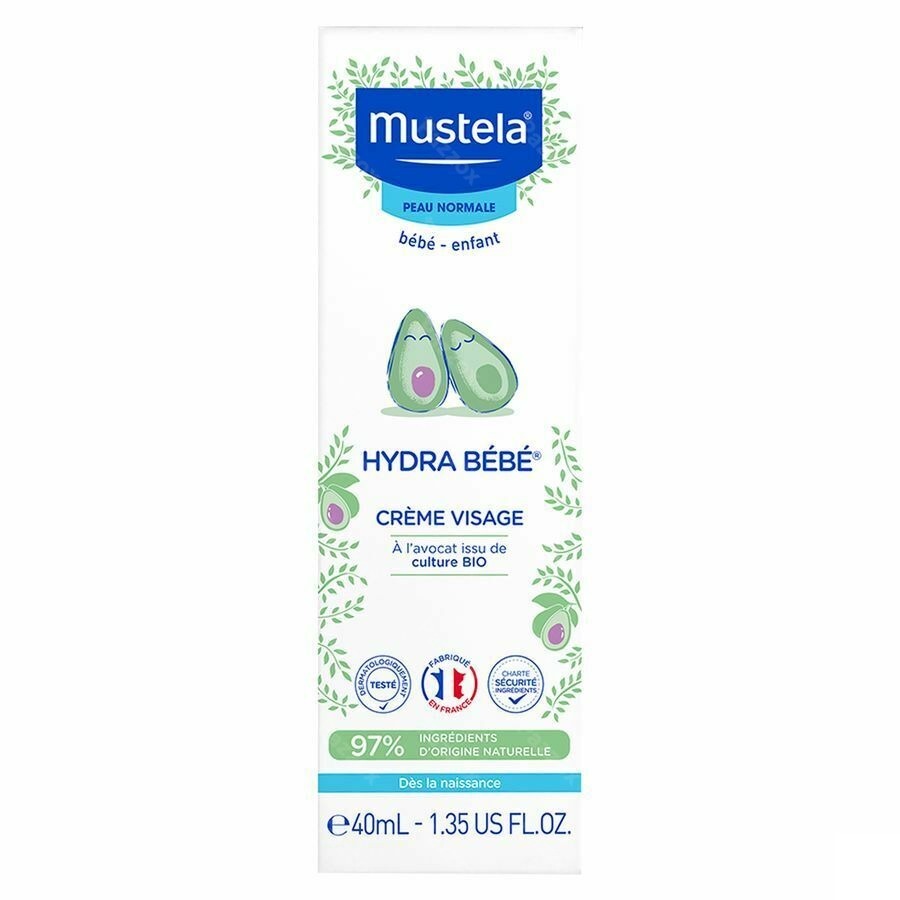 Mustela Bébé Hydra Creme Visage Nf Tube 40ml