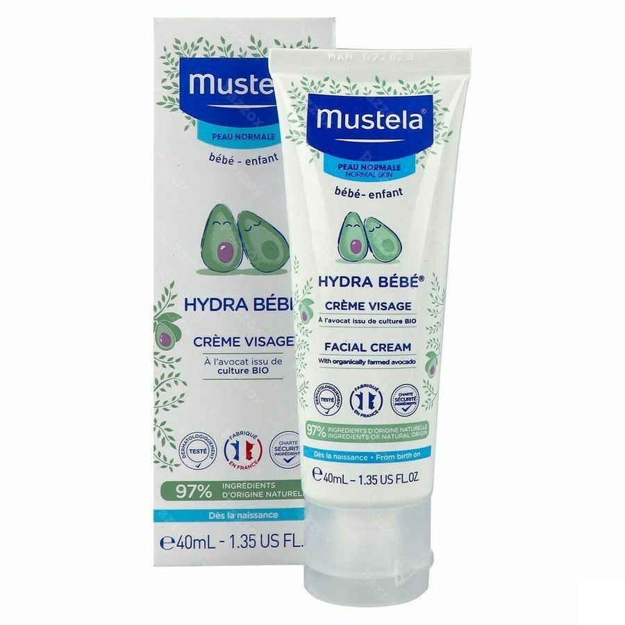 Mustela Bébé Hydra Creme Visage Nf Tube 40ml