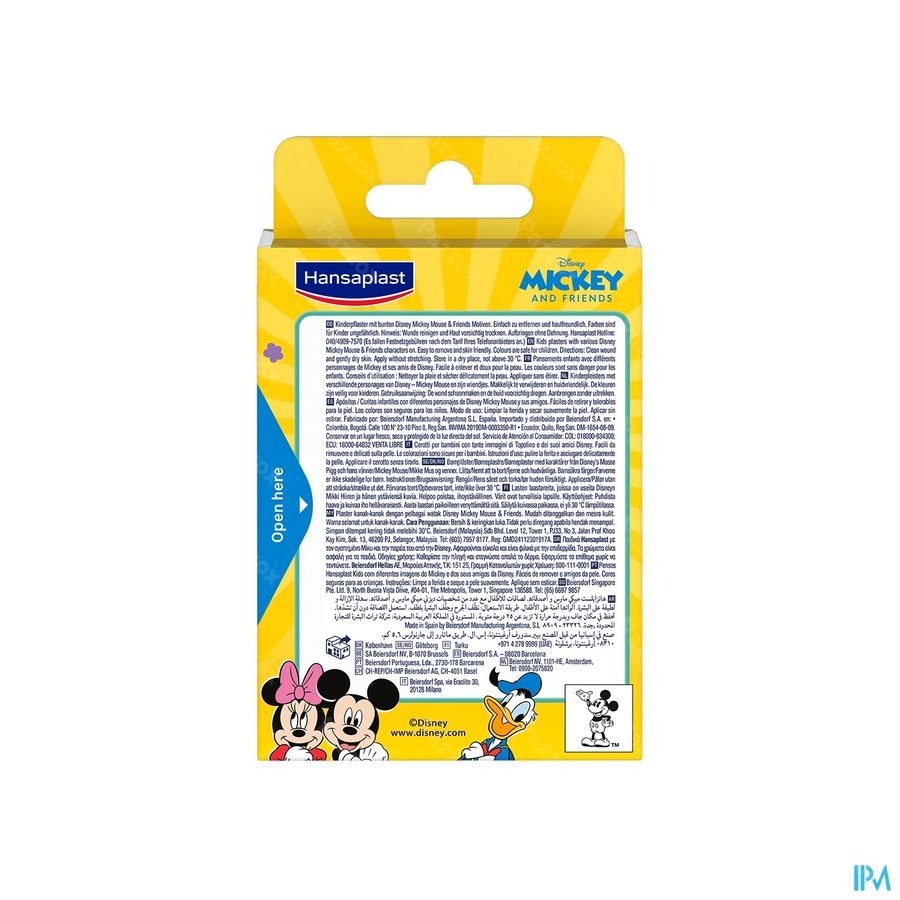 Hansaplast Pansement Mickey & Friends Strips 20