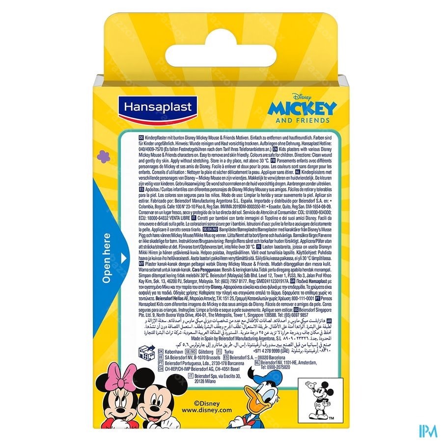 Hansaplast Pansement Mickey & Friends Strips 20