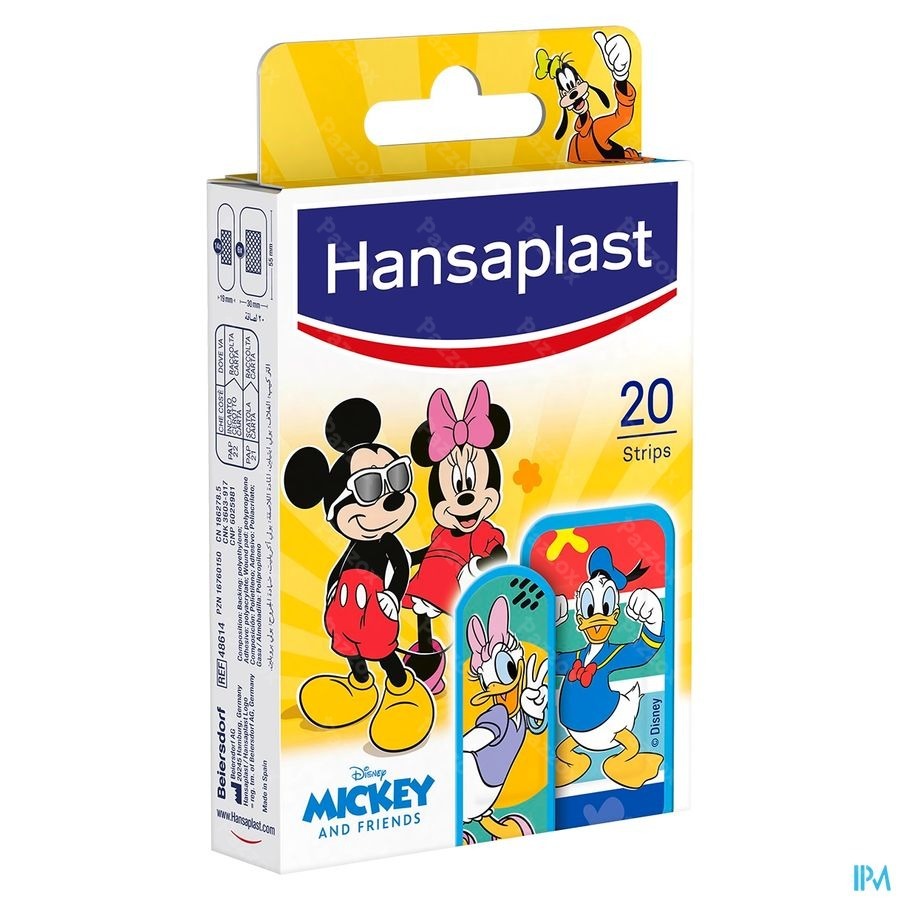 Hansaplast Pansement Mickey & Friends Strips 20