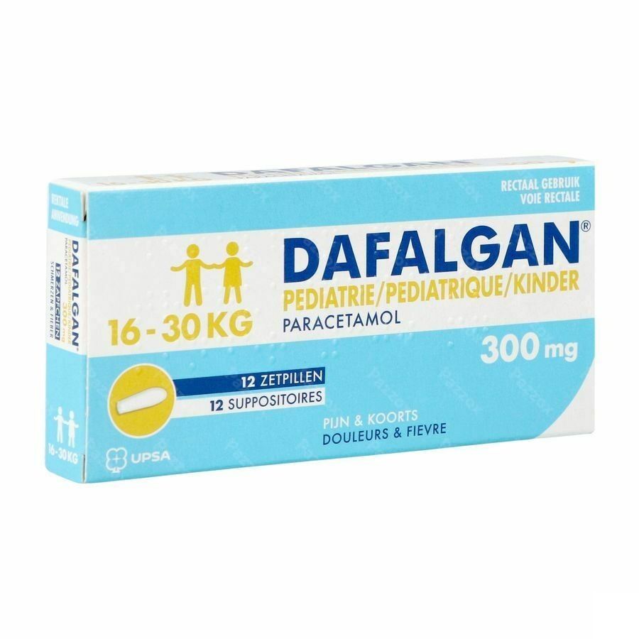 Dafalgan Pédiatrique 300mg 12 Suppositoires