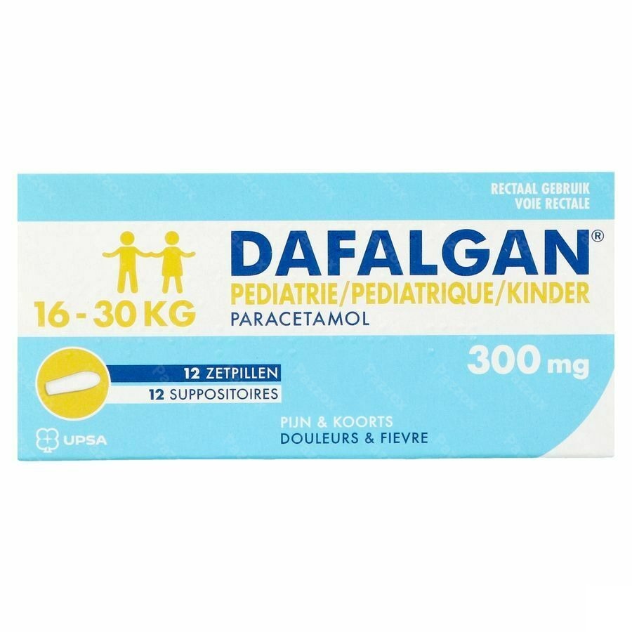 Dafalgan Pédiatrique 300mg 12 Suppositoires