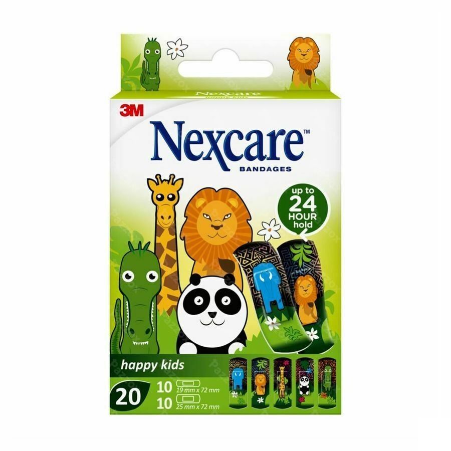 Nexcare 3m Happy Kids Animaux Pans 20 N0920an