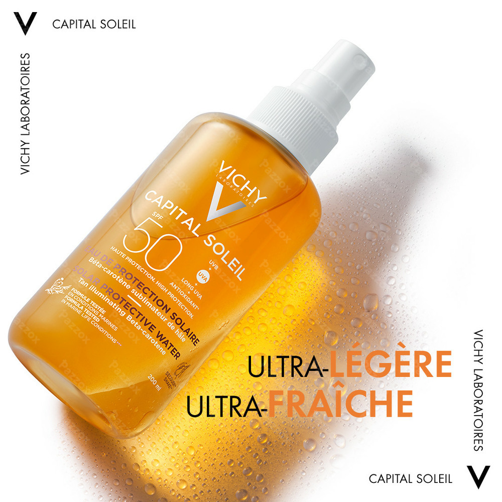 Vichy Capital Soleil Protection Solaire Eau Bronzage SPF30 200ml