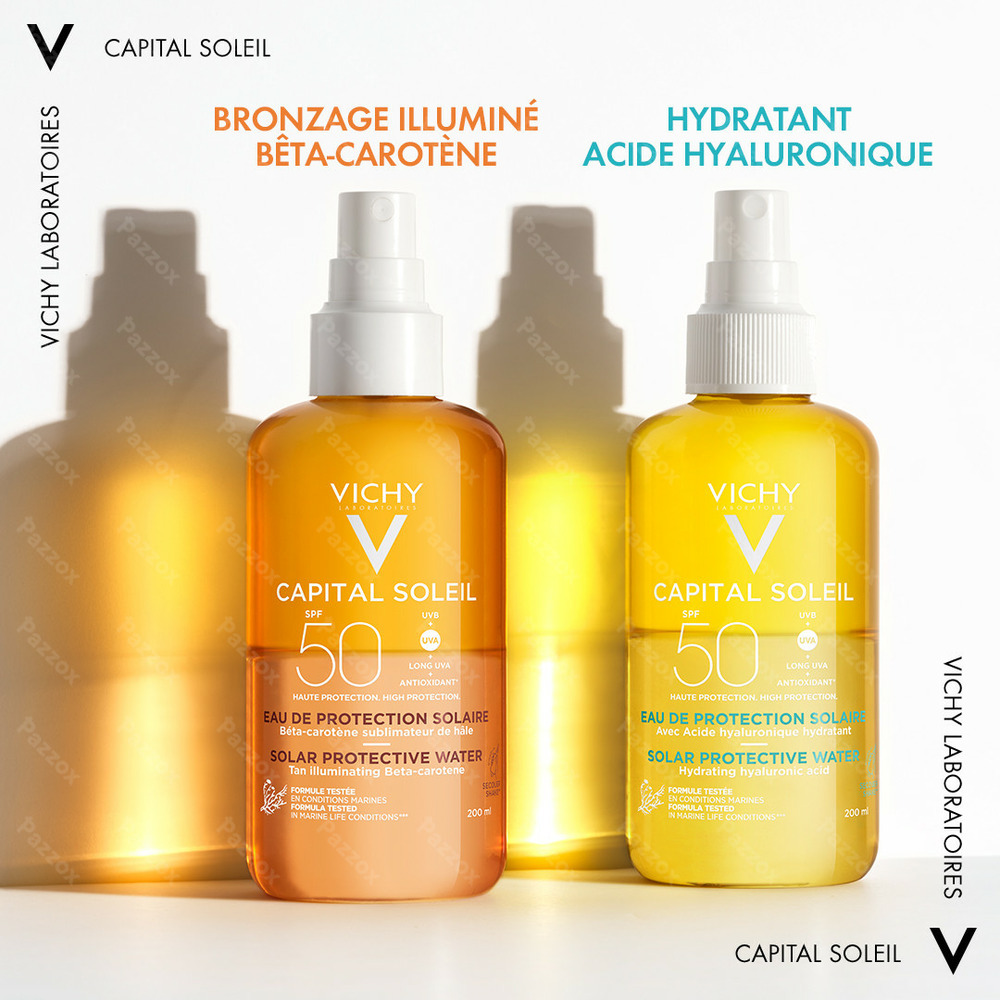 Vichy Capital Soleil Protection Solaire Eau Bronzage SPF30 200ml