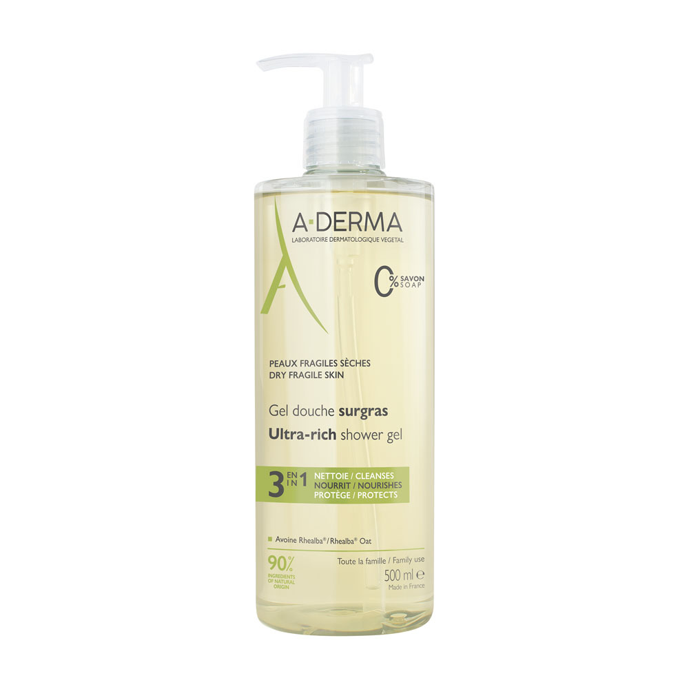 A-Derma Gel Douche Surgras 500ml