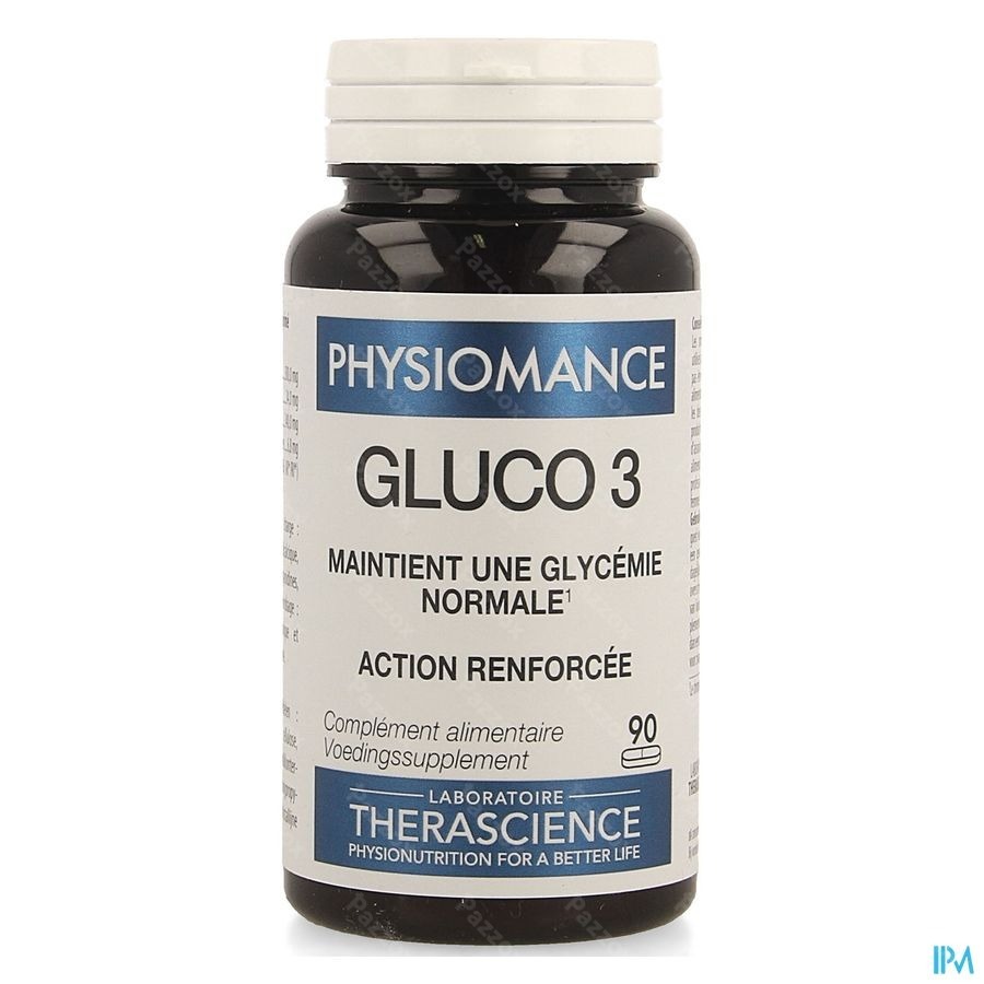Gluco 3 Comp 90 Physiomance Phy318b