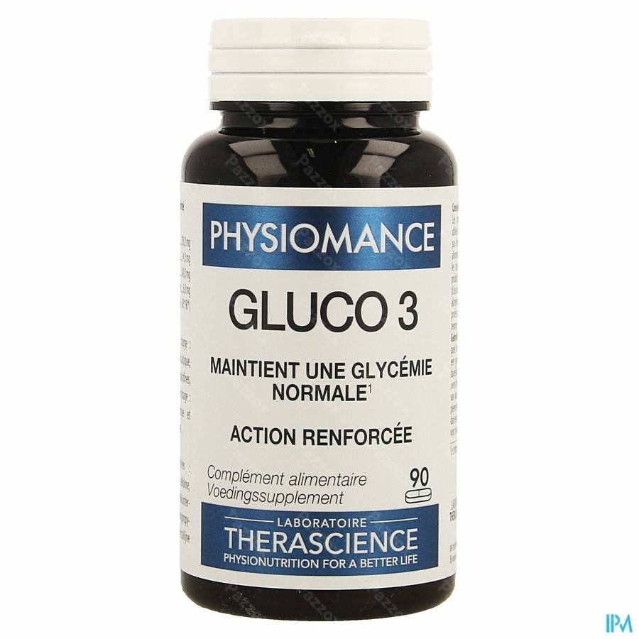 Gluco 3 Comp 90 Physiomance Phy318b