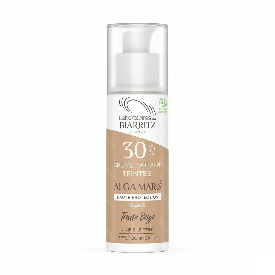 Alga Maris Creme Solaire Visage Ip30 Beige 50ml