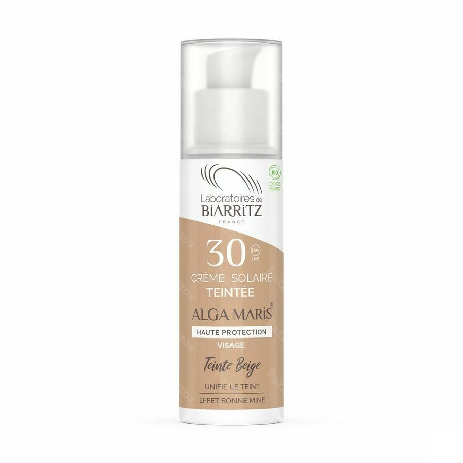 Alga Maris Creme Solaire Visage Ip30 Beige 50ml