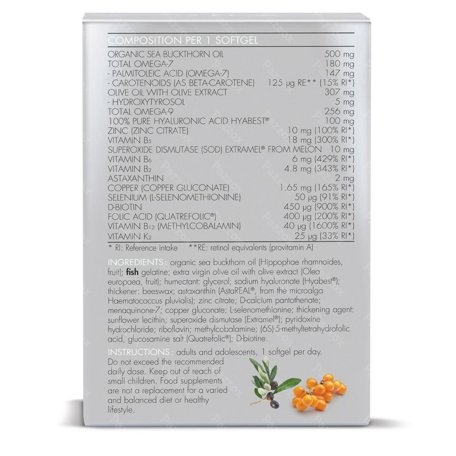 O'Hisa SkinNutraceuticals Antioxidants Softgels 60