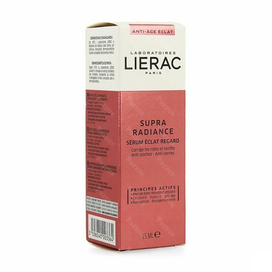 Lierac Supra Radiance Yeux Fl Pompe 15ml