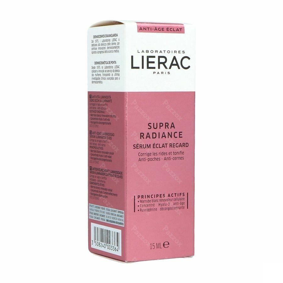 Lierac Supra Radiance Yeux Fl Pompe 15ml