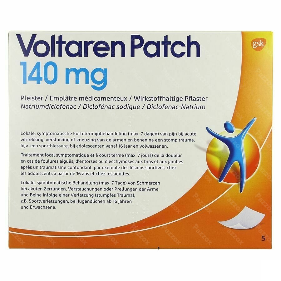 Voltaren Patch 140mg Emplatre Medicamenteux 5