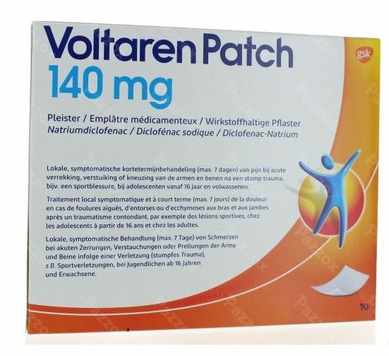 Voltaren Patch 140mg Emplatre Medicamenteux 10