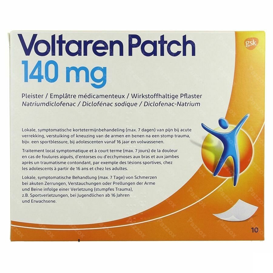 Voltaren Patch 140mg Emplatre Medicamenteux 10