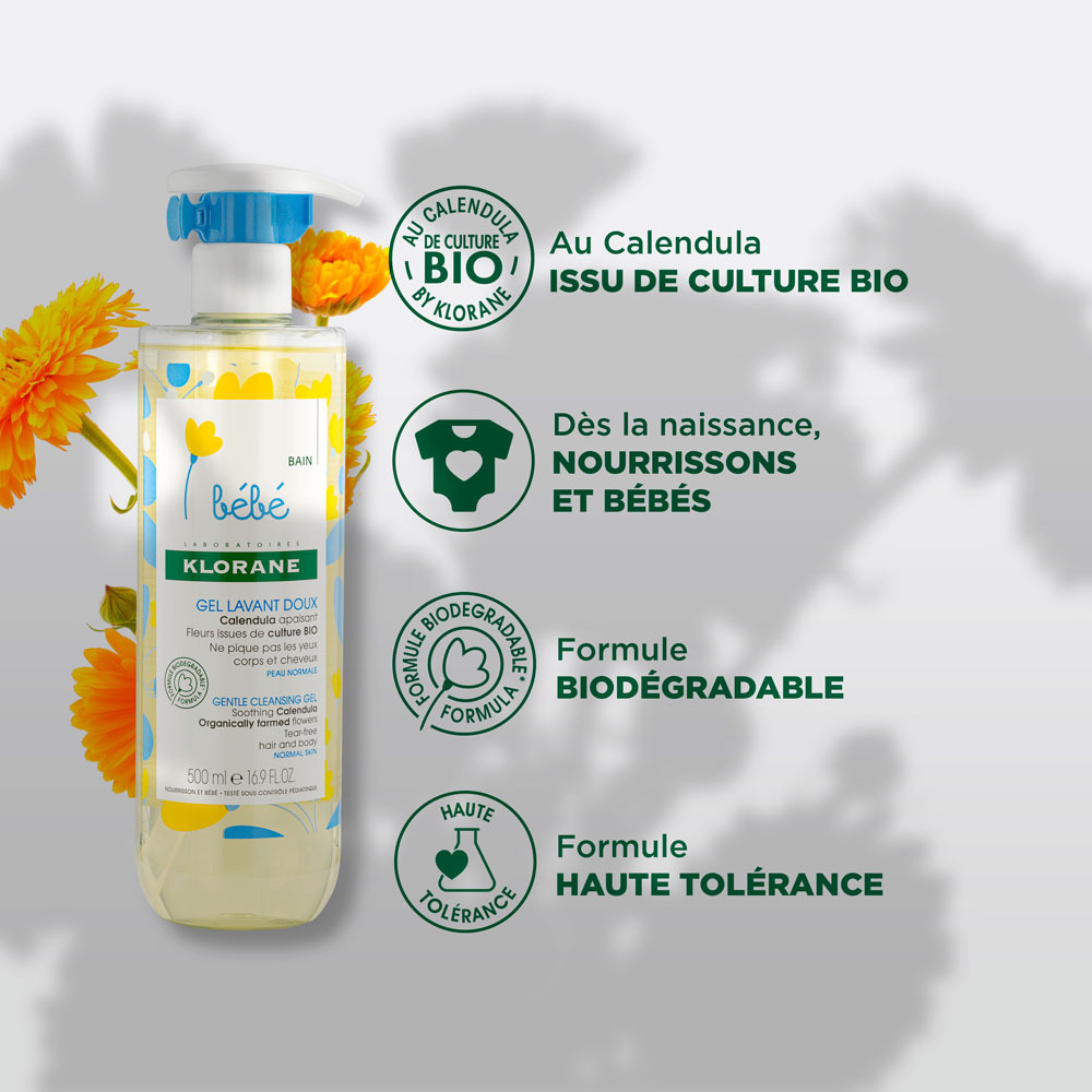 Klorane B&eacute;b&eacute; Gel Lavant Doux 500ml