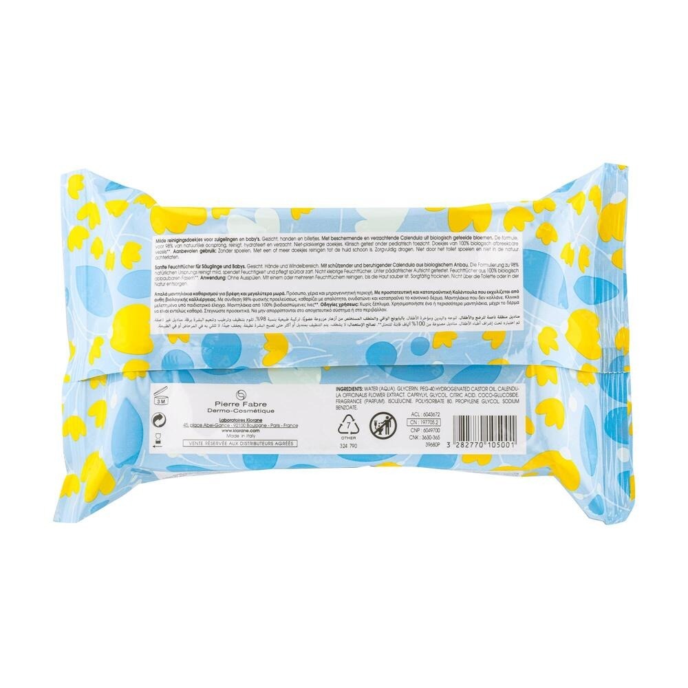 Klorane Bébé Lingettes Nettoyantes 70stuks