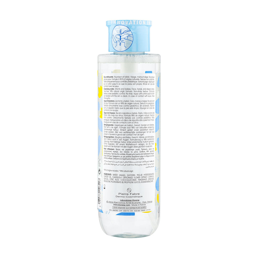 Klorane B&eacute;b&eacute; Eau Nettoyant 500ml