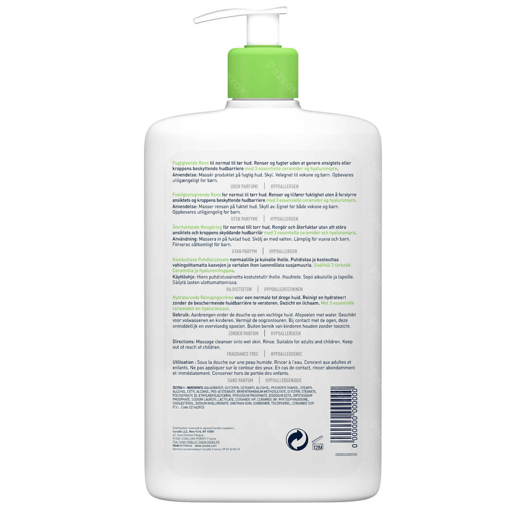 CeraVe Lavante Hydratante 473ml