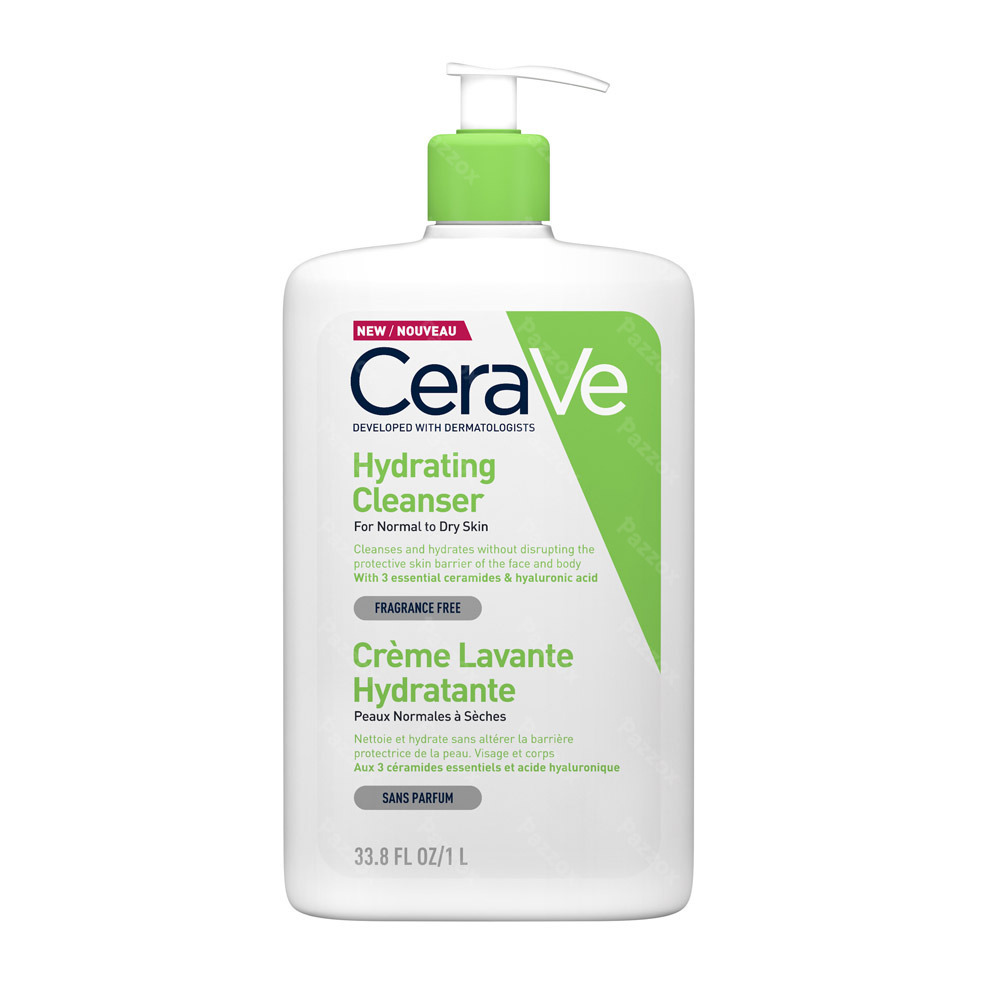 Cerave Creme Lavante Hydratante Pompe Fl 1l