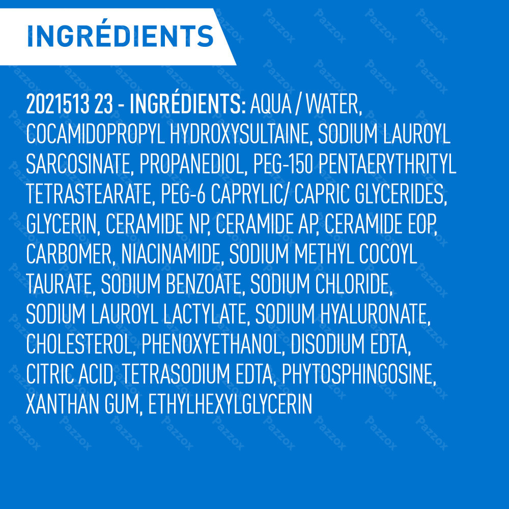 CeraVe Gel Nettoyant Moussant Peaux Normales à Grasses 236ml