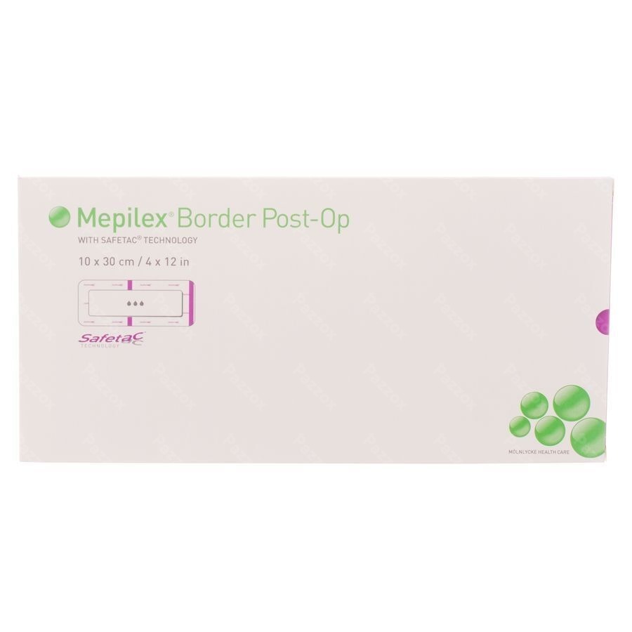 Mepilex Border Post-op Pans 10x30cm 5 496605
