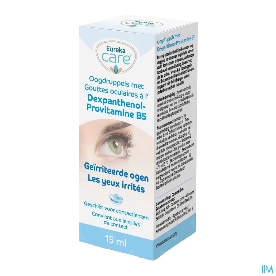 Eureka Care Collyr.yeux Irri.dexpanth.prov.b5 15ml