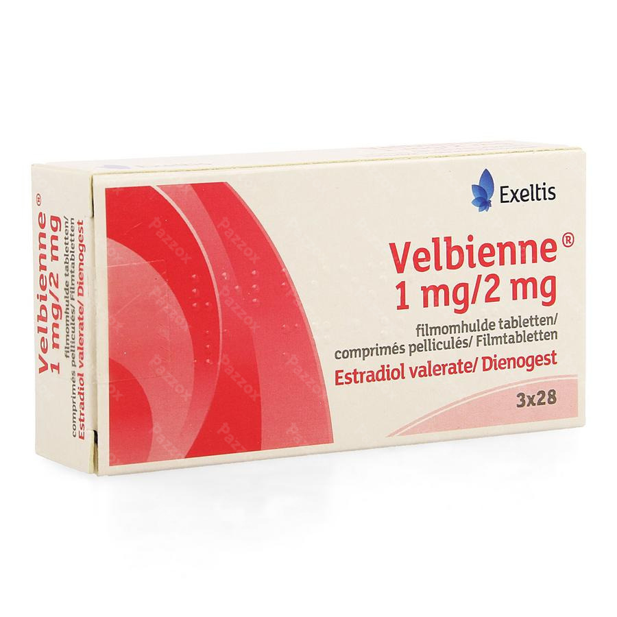 Velbienne 1mg/2mg Comp Pell 3 X 28