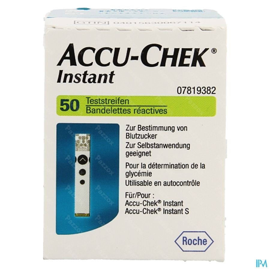 Accu Chek Instant Tests 50 Bandelettes
