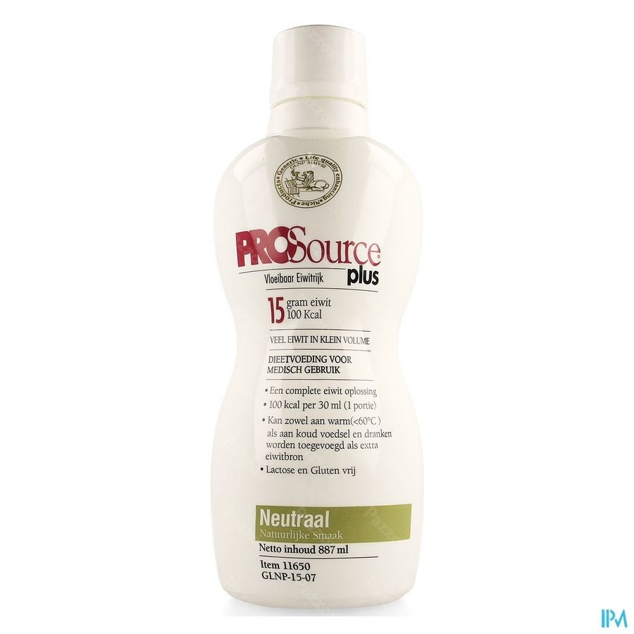 Prosource Plus Neutre 15g Protein/30ml Fl 887ml