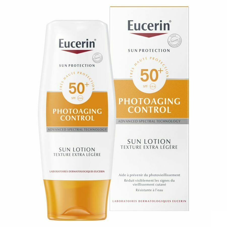 Eucerin Sun Photoaging Control SPF 50+ Lotion Texture Extra Légère Anti-Age 150ml