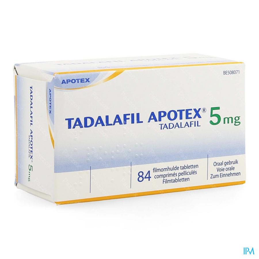 Tadalafil Apotex 5mg Comp Pell 84