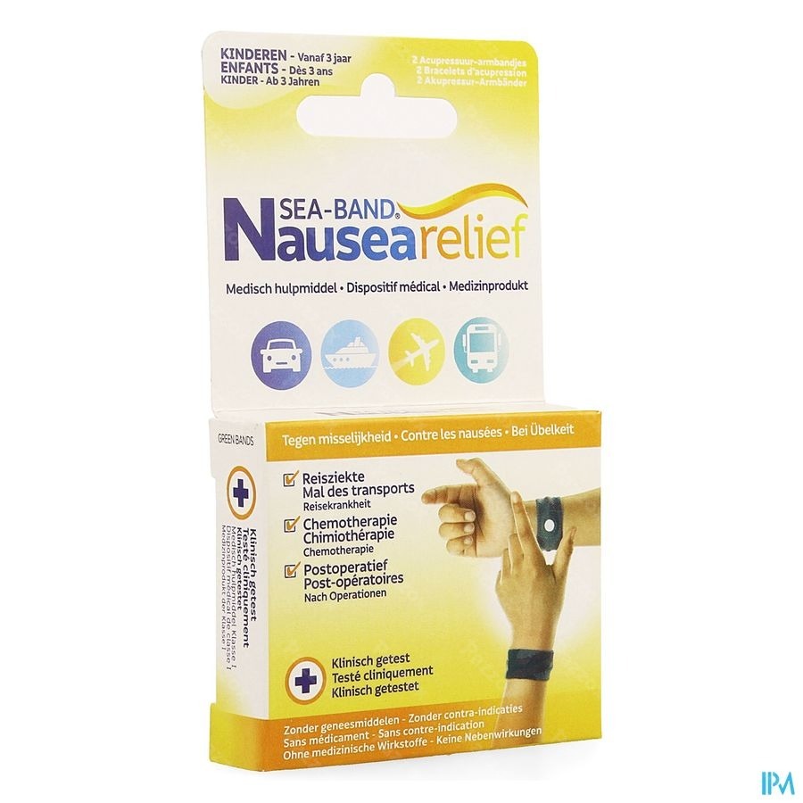Sea Band Enfant Bracelet Vert 2 Pièces