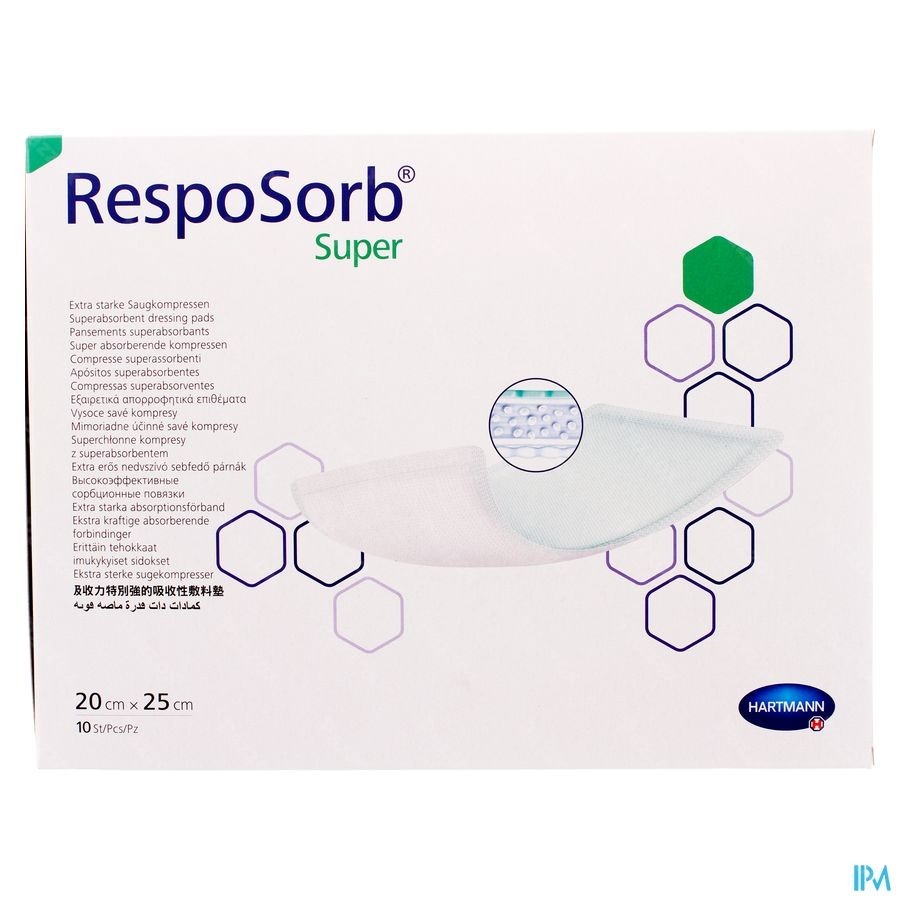 Resposorb Super 20x25cm 10 P/s