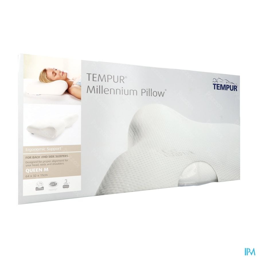 Tempur Millennium Oreiller Queen M 64x32x11/6cm