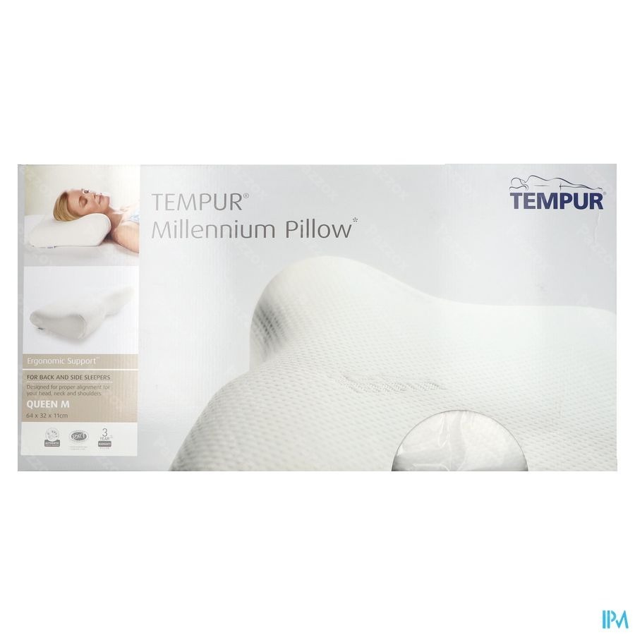 Tempur Millennium Oreiller Queen M 64x32x11/6cm
