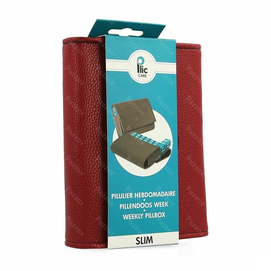 Plic Care Pilulier Slim Bordeau