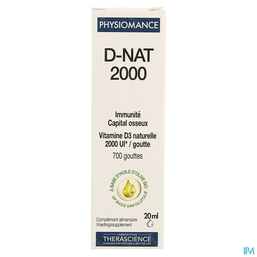 D-nat 2000 Fl Gutt 20ml Physiomance Phy341