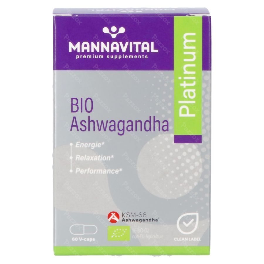 Mannavital Ashwagandha V-caps 60