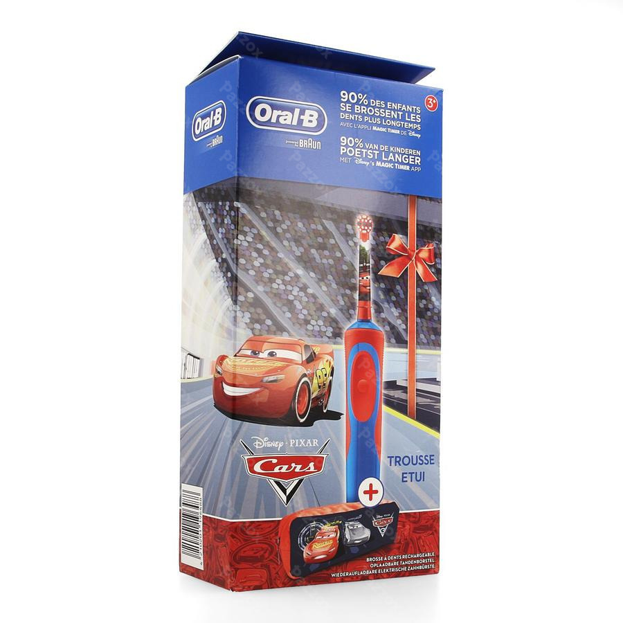 Oral B Brosse Vitality Kids Cars + Case