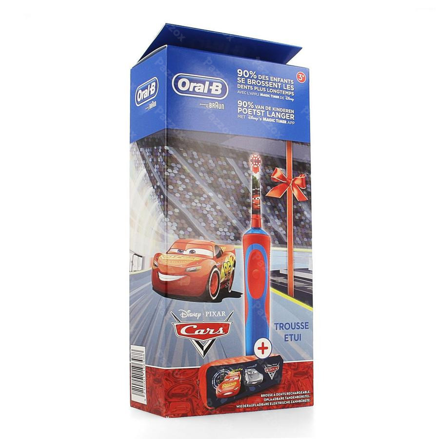 Oral B Brosse Vitality Kids Cars + Case