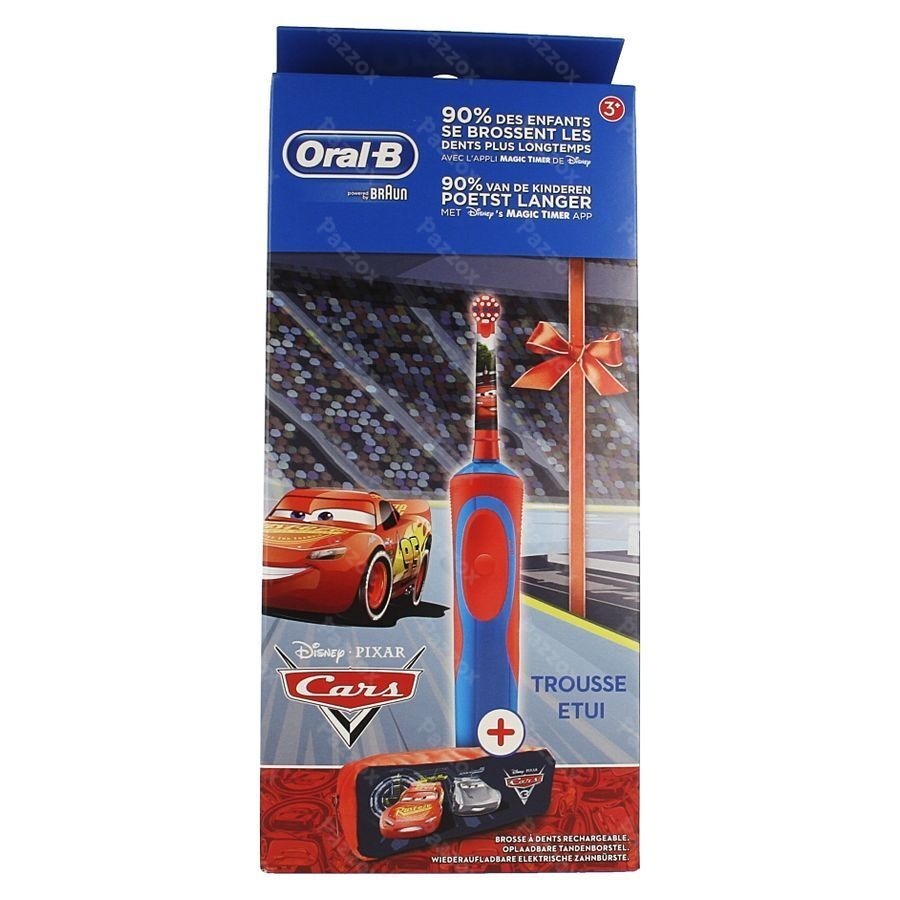 Oral B Brosse Vitality Kids Cars + Case