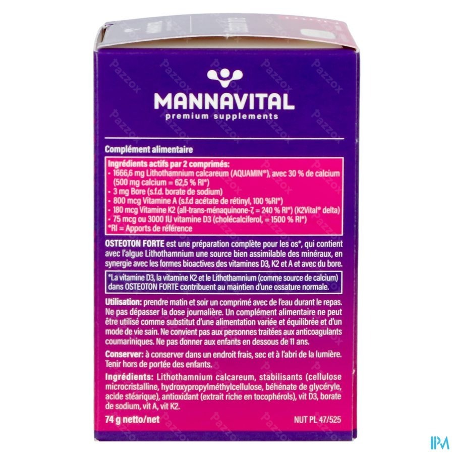 Mannavital Osteoton Forte Comp 60