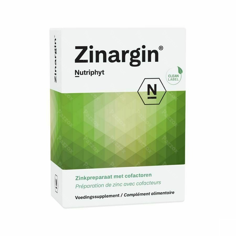 Nutriphyt Zinargin 60 Comprimés